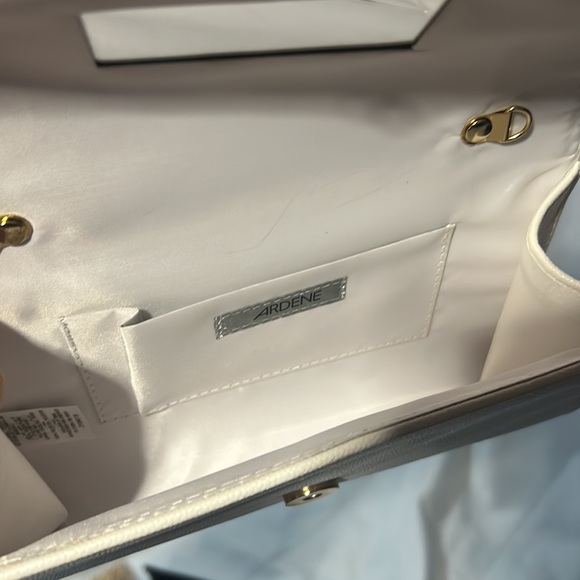 Ardene Clutch Bundle Black & White Both Identical with Shoulder Strap Chain - Picture 4 of 6